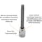 Dynamic Tools 3/8" Drive Metric Hex Head, 7mm Long Bit, Chrome Finish Socket D006407 - alternate 6